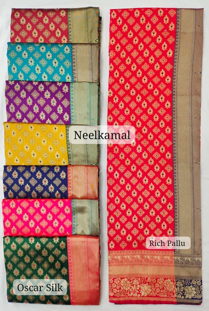 OSCAR SILK BY NEELKAMAL SAREES INDIAN LATEST DESIGNER SILK SAREES