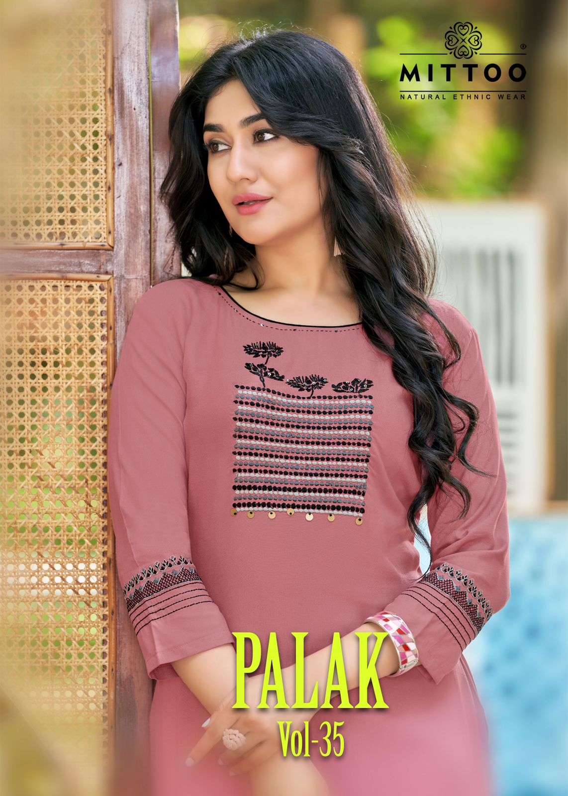 PALAK VOL-35 BY MITTOO 1299 TO 1306 SERIES HEAVY RAYON KURTIS