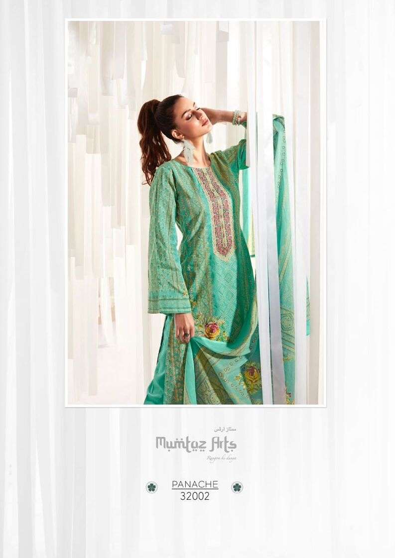 PANACHE BY MUMTAZ ARTS 32001 TO 32008 SERIES LAWN COTTON PRINTED DRESSES