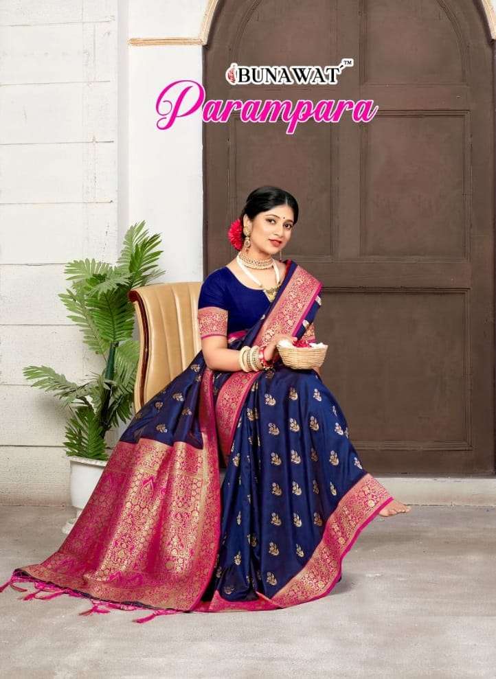 PARAMPARA BY BUNAWAT 1001 TO 1006 SERIES BANARASI SILK WORK SAREES