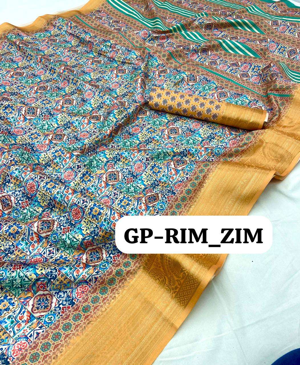 RIM-ZIM BY ASLIWHOLESALE DESIGNER DOLA COTTON SILK SAREES