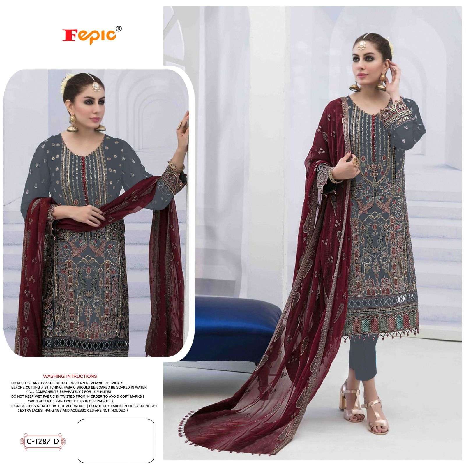 ROSEMEEN 1287 COLOURS BY FEPIC NEW SERIES GEORGETTE PAKISTANI DRESSES