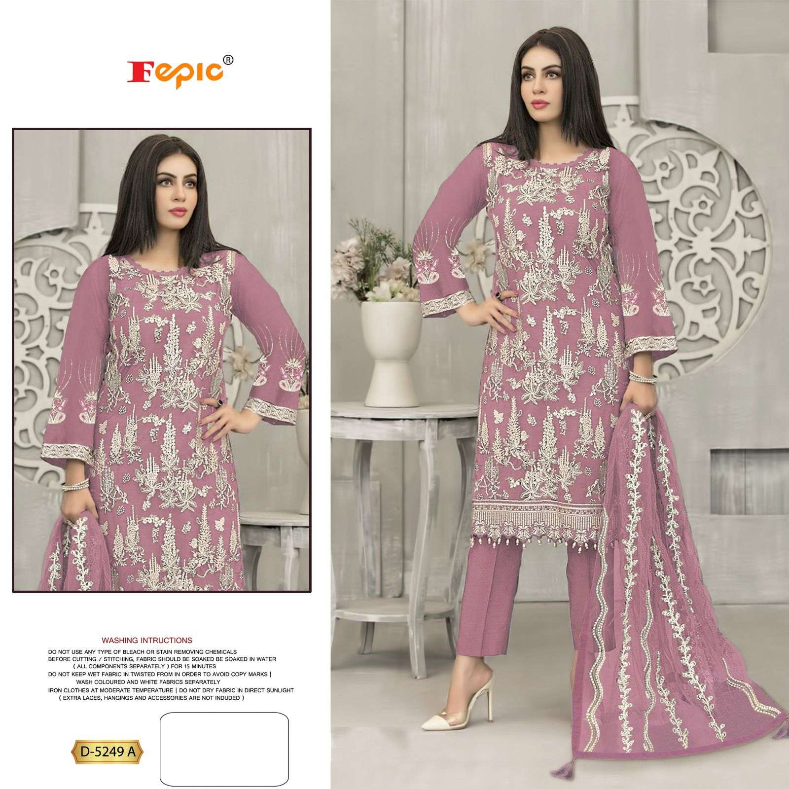 ROSEMEEN D-5249 COLOURS BY FEPIC DESIGNER HEAVY GEORGETTE PAKISTANI DRESSES