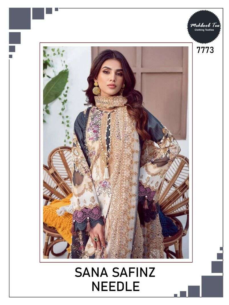 SANA SAFINAZ NEEDLE BY MEHBOOB TEX HEAVY COTTON EMBROIDERED DRESSES