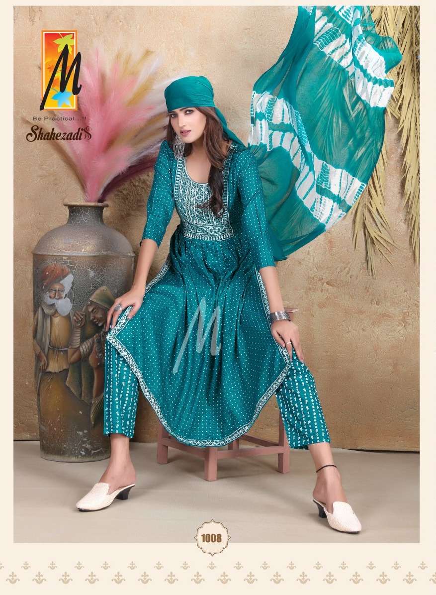 SHAHEZADI BY MASTER 1001 TO 1008 SERIES RAYON PRINT DRESSES