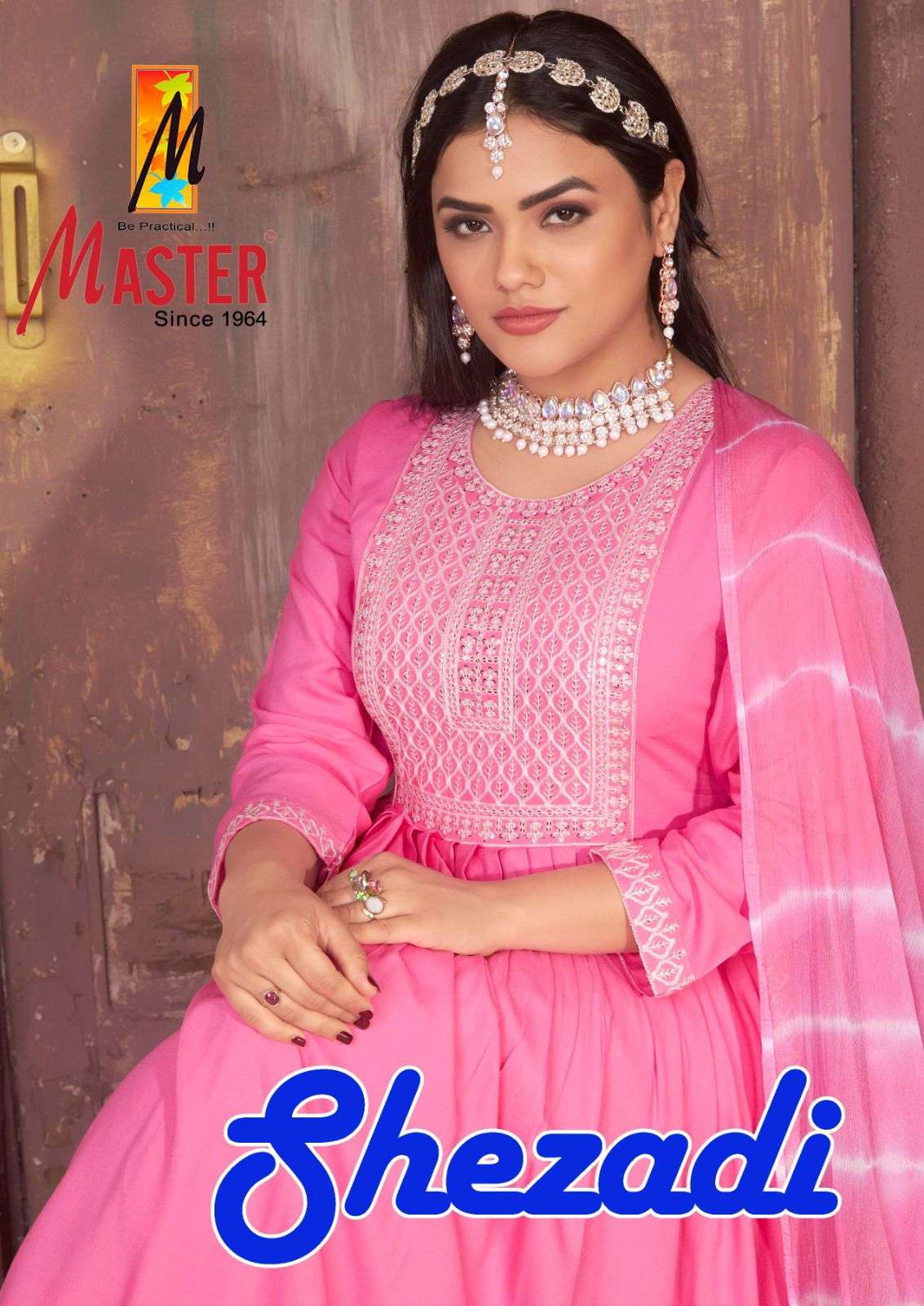 SHEZADI BY MASTER 01 TO 08 SERIES DESIGNER RAYON WORK STITCHED DRESSES