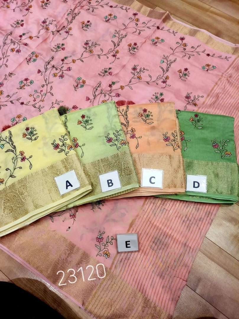 SR-409 BY ASLIWHOLESALE 23120 SERIES DESIGNER DOLA SILK EXCLUSIVE SAREES