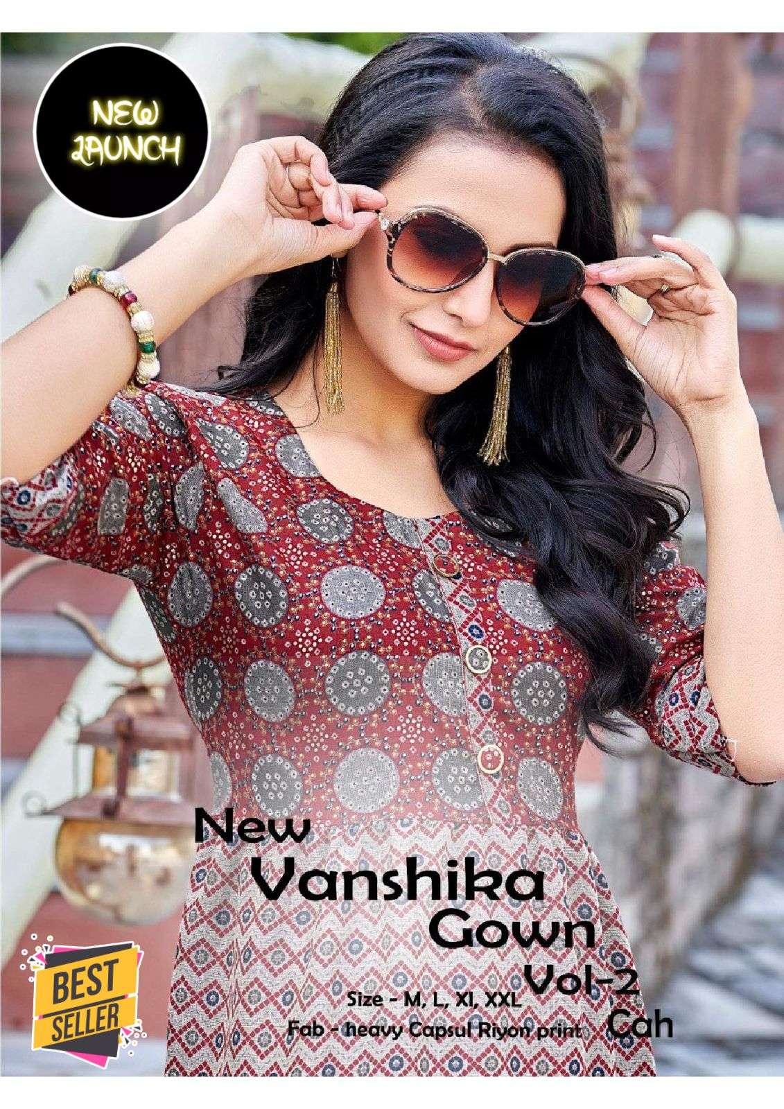 VANSHIKA GOWN VOL-2 BY ASLIWHOLESALE FANCY RAYON KURTIS