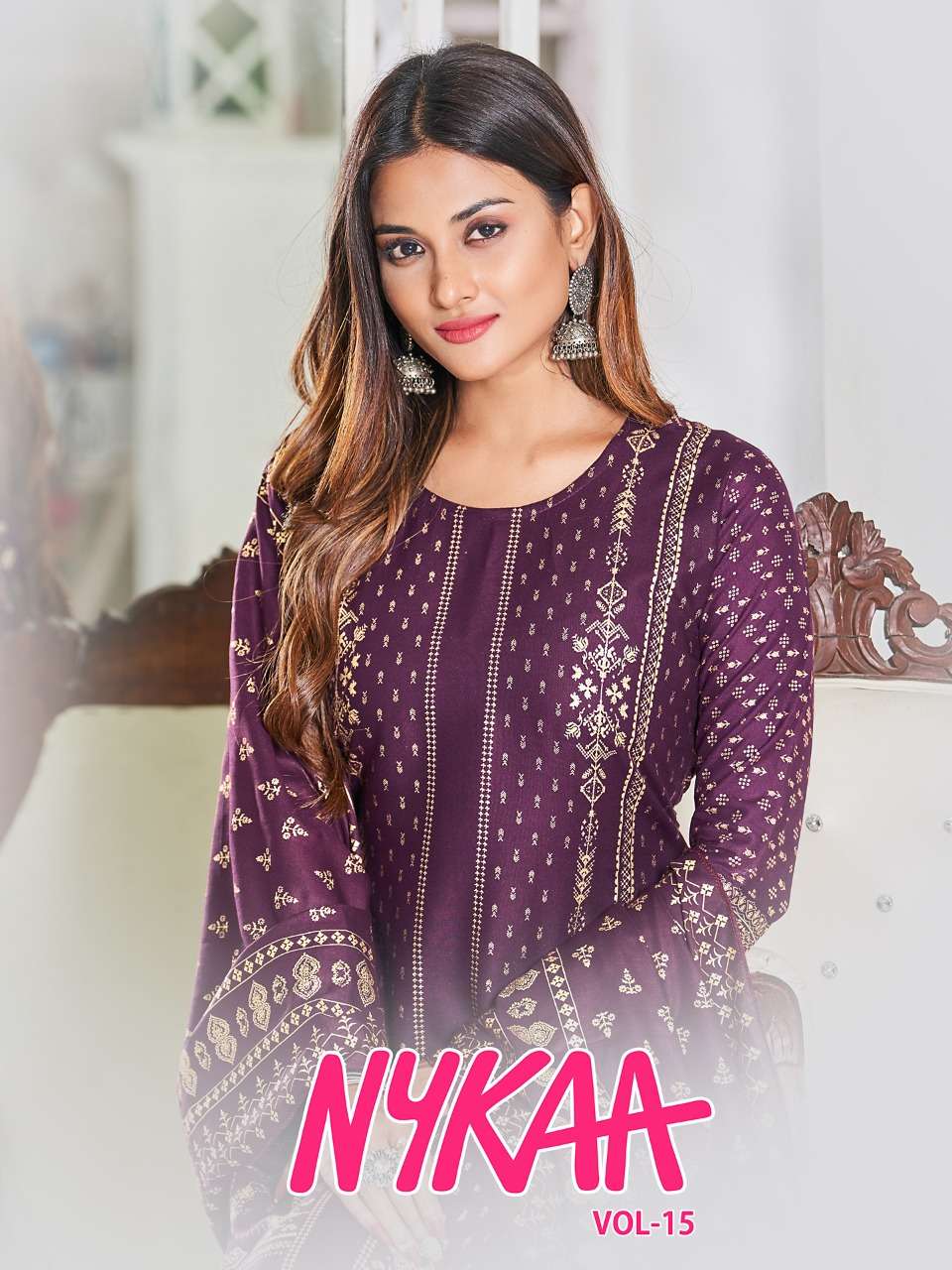 VIYAA NYKAA VOL-15 BY ASLIWHOLESALE 1501 TO 1506 RAYON DRESSES