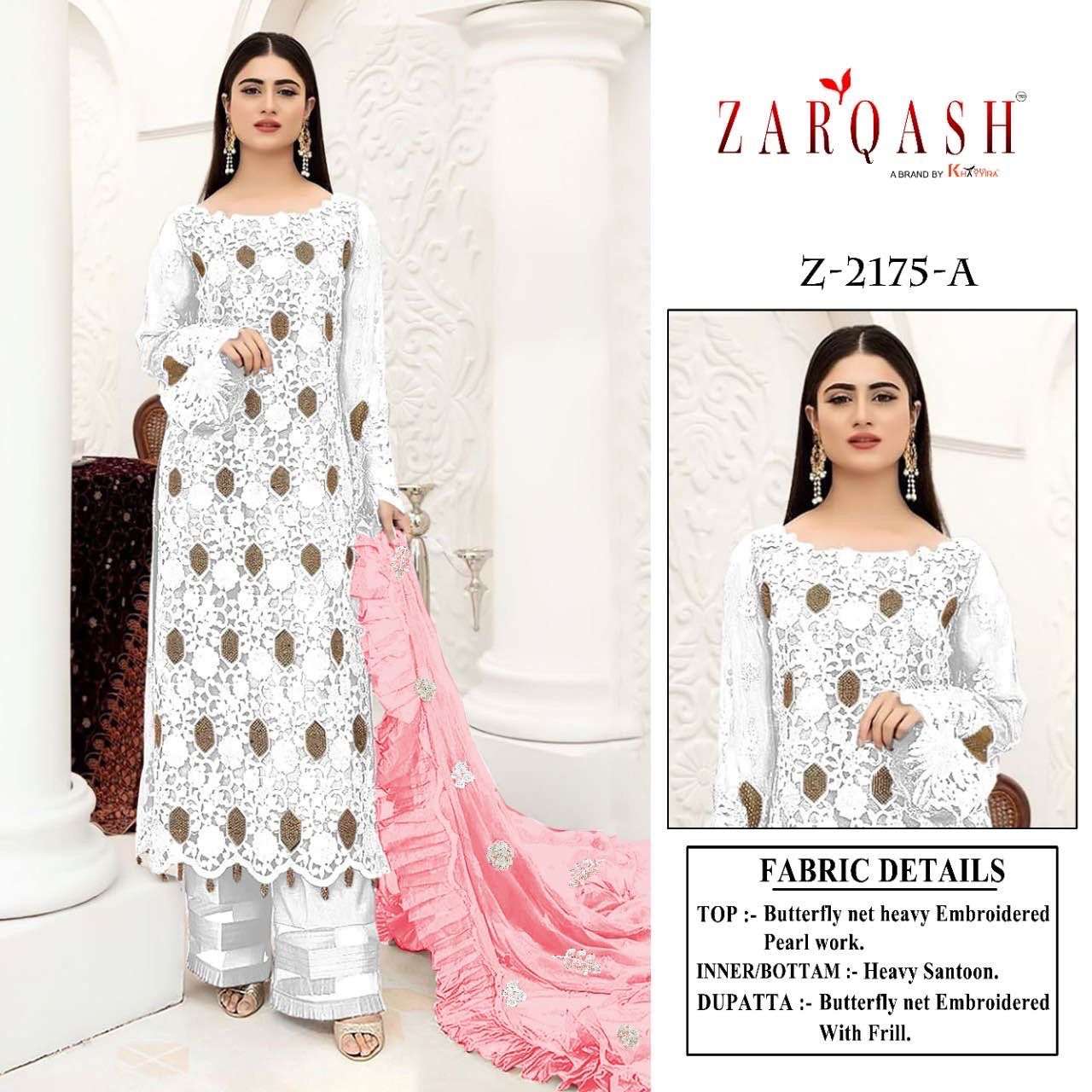 Z-2175 COLOURS BY ZARQASH 2175-A TO 2175-D SERIES NET WORK DRESSES