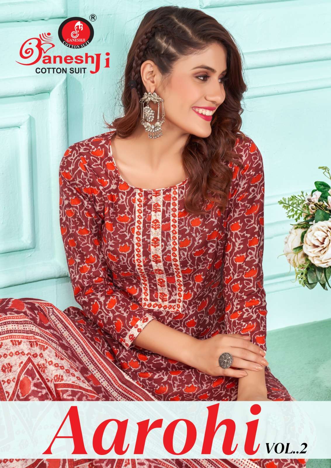 AAROHI VOL-2 BY GANPATI COTTON SUIT 2001 TO 2012 SERIES COTON DRESSES