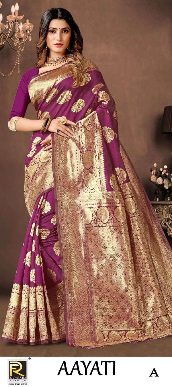 AAYATI BY RONISHA FASHION DESIGNER FANCY BANARASI SILK SAREES