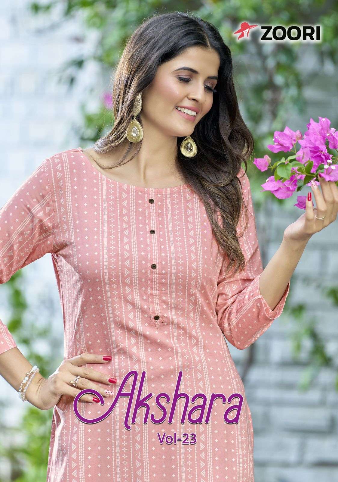 AKSHARA VOL-23 BY ZOORI 1134 TO 1139 SERIES RAYON PRINT KURTIS