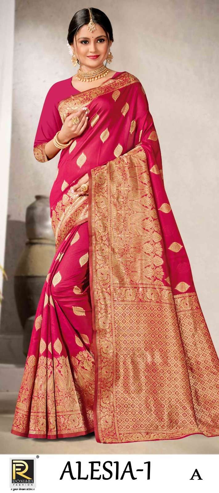 ALESIA BY RONISHA FASHION DESIGNER FANCY BANARASI SILK SAREES