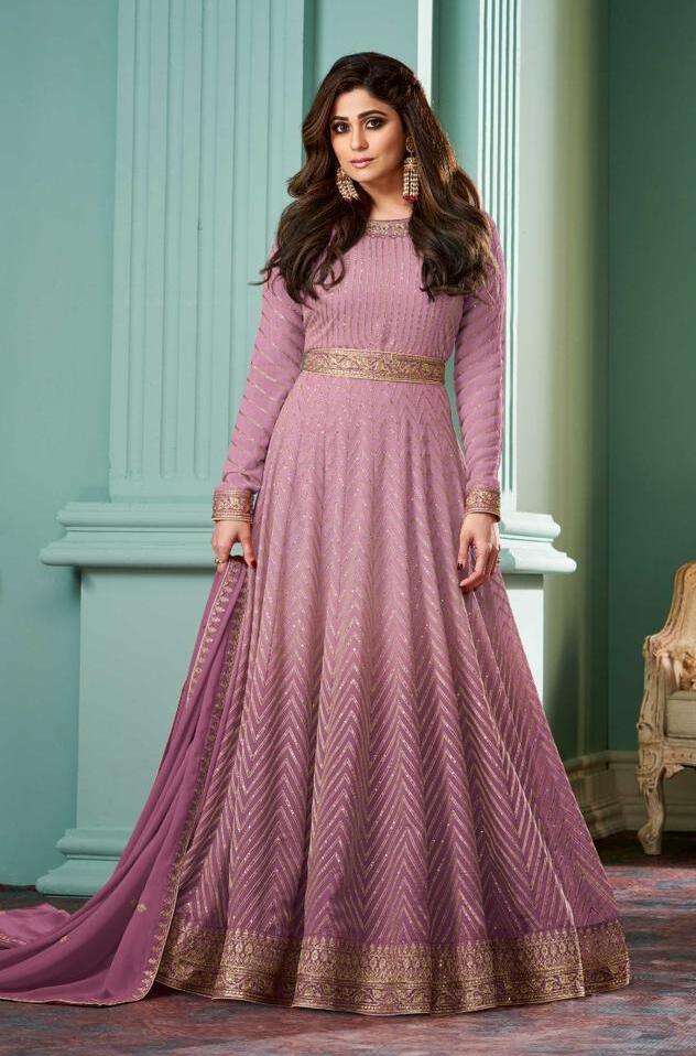 ALIZZA SHADED BY AASHIRWAD CREATION 8529-A TO 8529-F SERIES GEORGETTE DRESSES