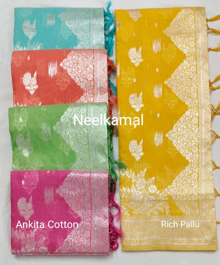 ANKITA COTTON VOL-3 BY NEELKAMAL SAREES STYLISH DESIGNER COTTON SAREES