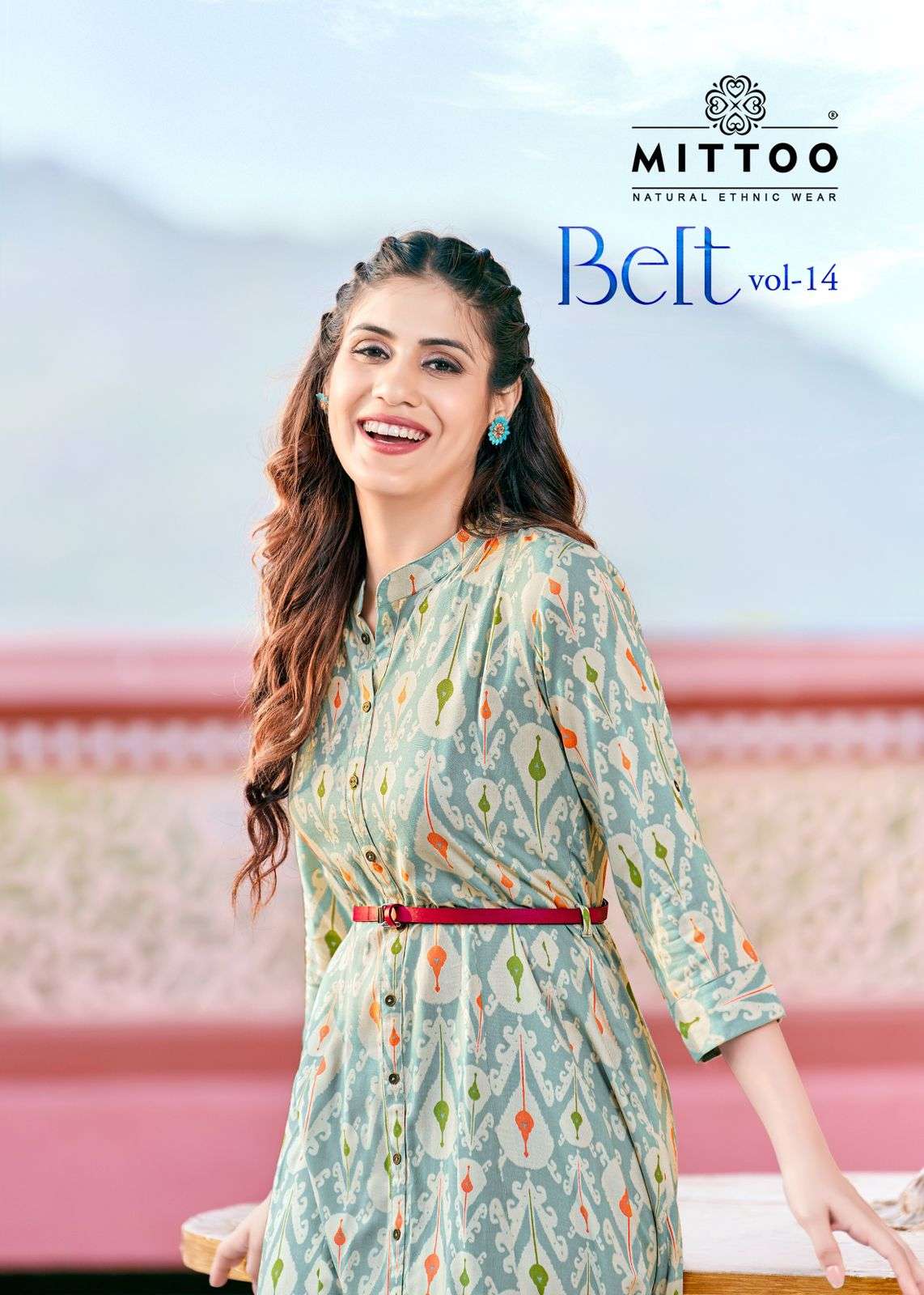 BELT VOL-14 BY MITTOO 1401 TO 1406 SERIES RAYON PRINT KURTIS