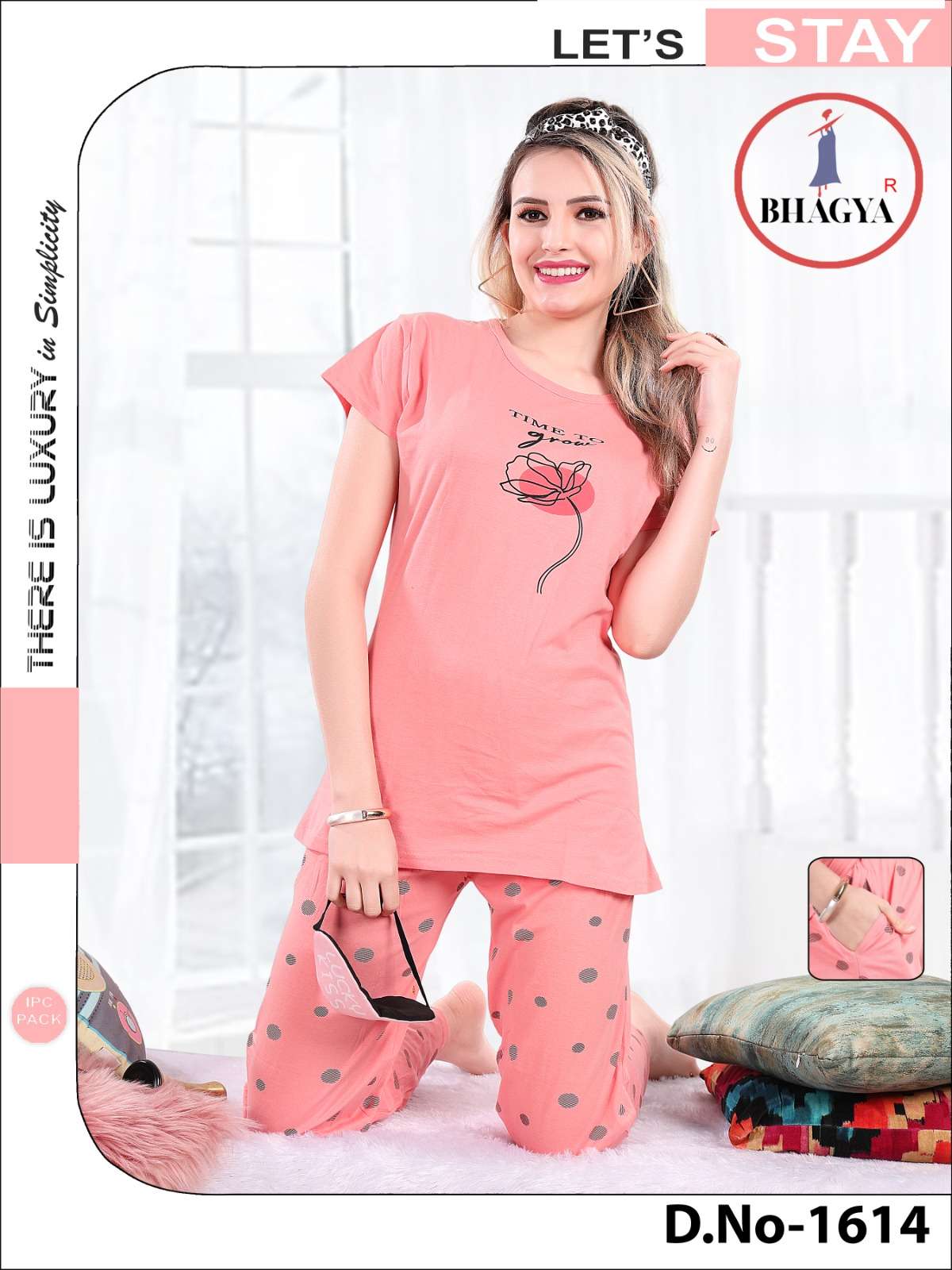 BHAGYA VOL-2 BY ASLIWHOLESALE HOSIERY COTTON DESIGNER NIGHT SUITS