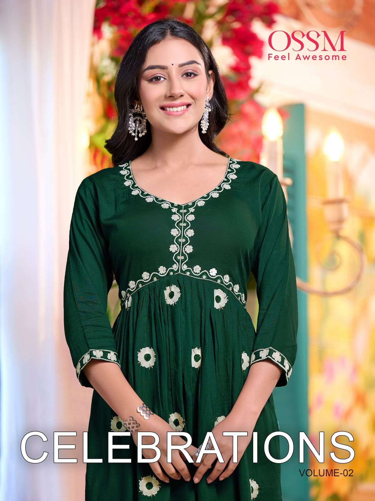 CELEBRATIONS VOL-2 BY OSSM 2001 TO 2006 RAYON EMBROIDERY KURTIS