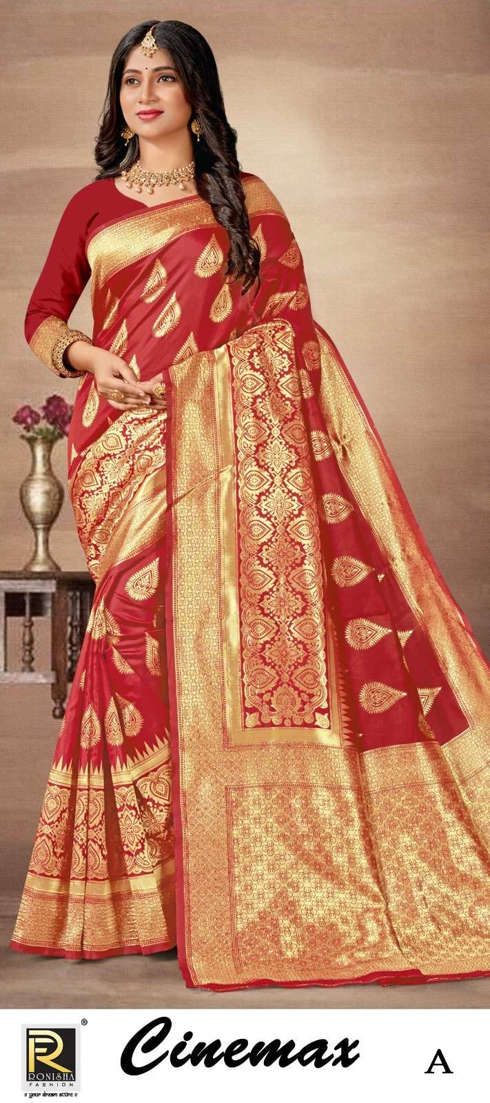 CINEMAX BY RONISHA FASHION DESIGNER FANCY BANARASI SILK SAREES