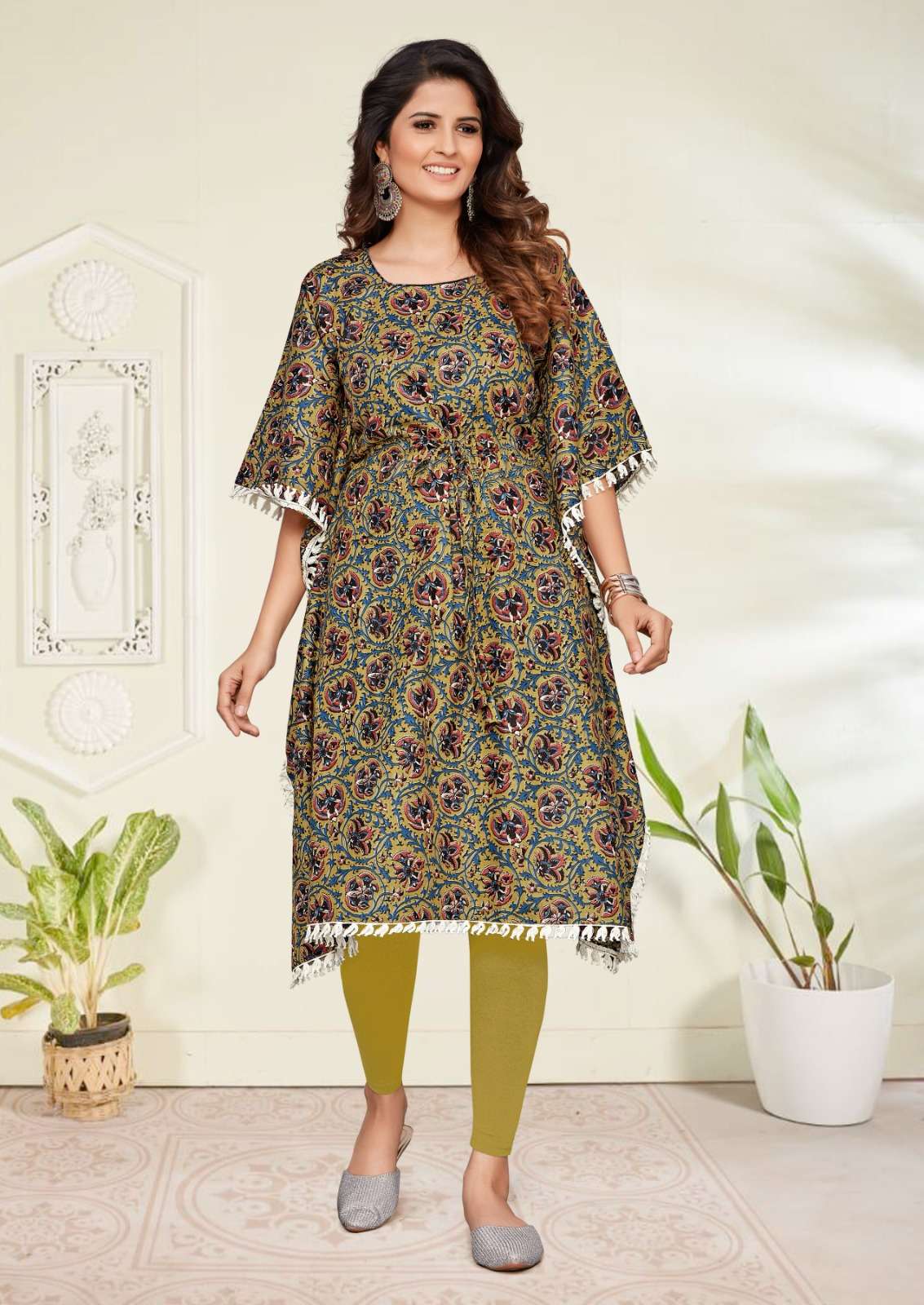 CLOVIE KAFTAN VOL-1 BY ASLIWHOLESALE DESIGNER COTTON PRINT KAFTAN 