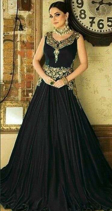 DJ-85 COLOURS BY ASLIWHOLESALE DESIGNER HEAVY SILK EMBROIDERY GOWN