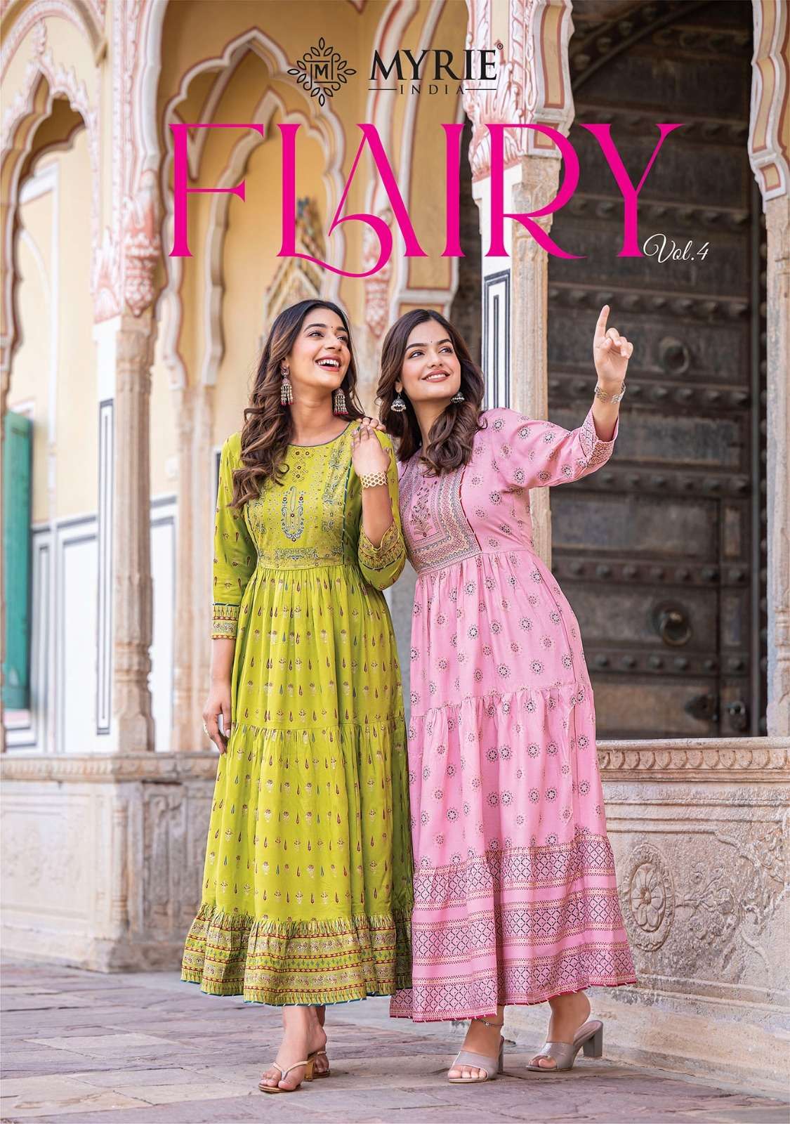 FLAIRY VOL-4 BY MAYREE INDIA 001 TO 008 SERIES DESIGNER RAYON GOWNS