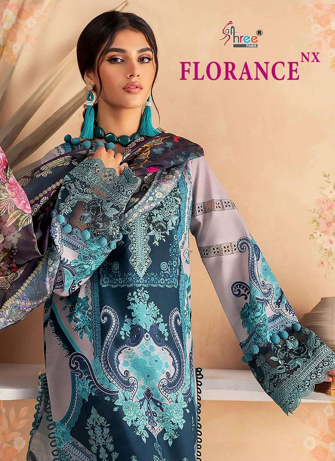 FLORANCE NX BY SHREE FABS DESIGNER HEAVY COTTON EMBRODERED DRESSES