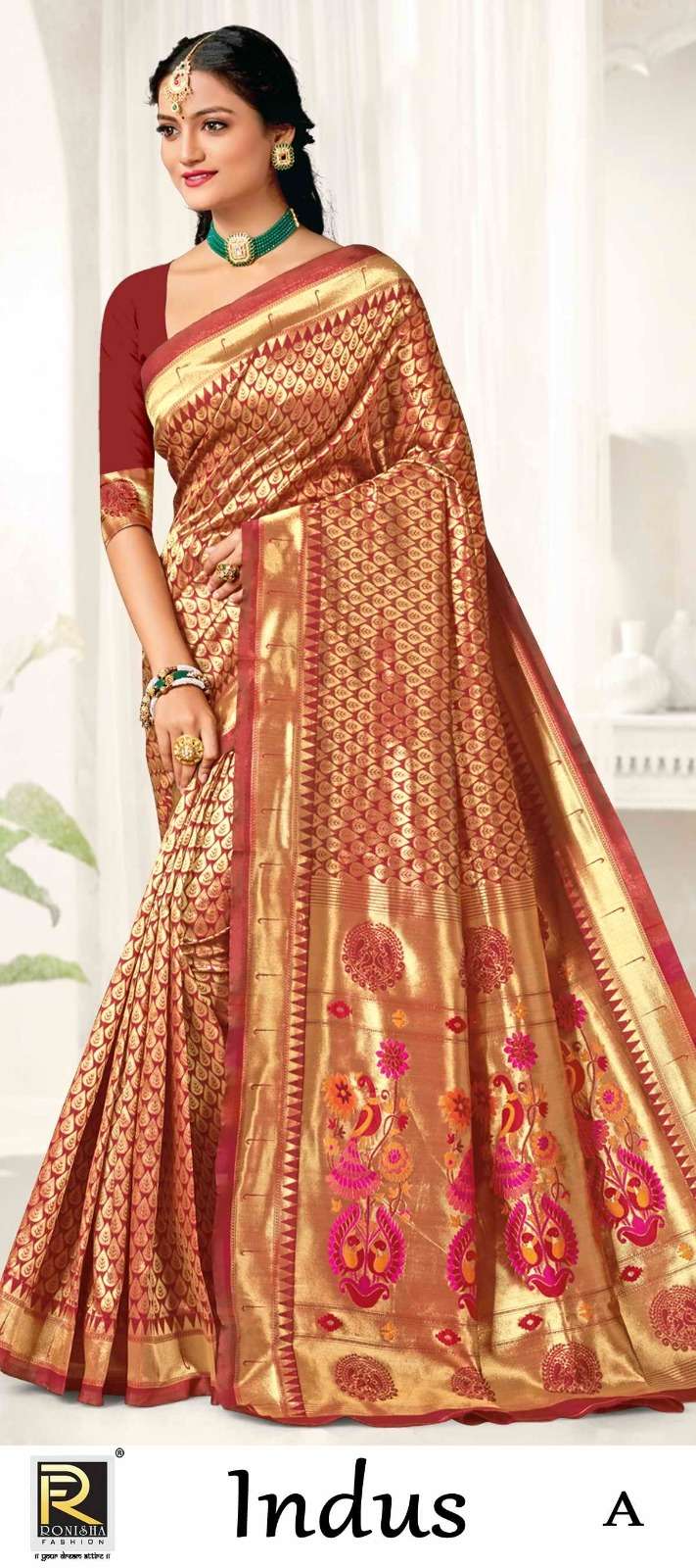 INDUS BY RONISHA FASHION DESIGNER FANCY BANARASI SILK SAREES