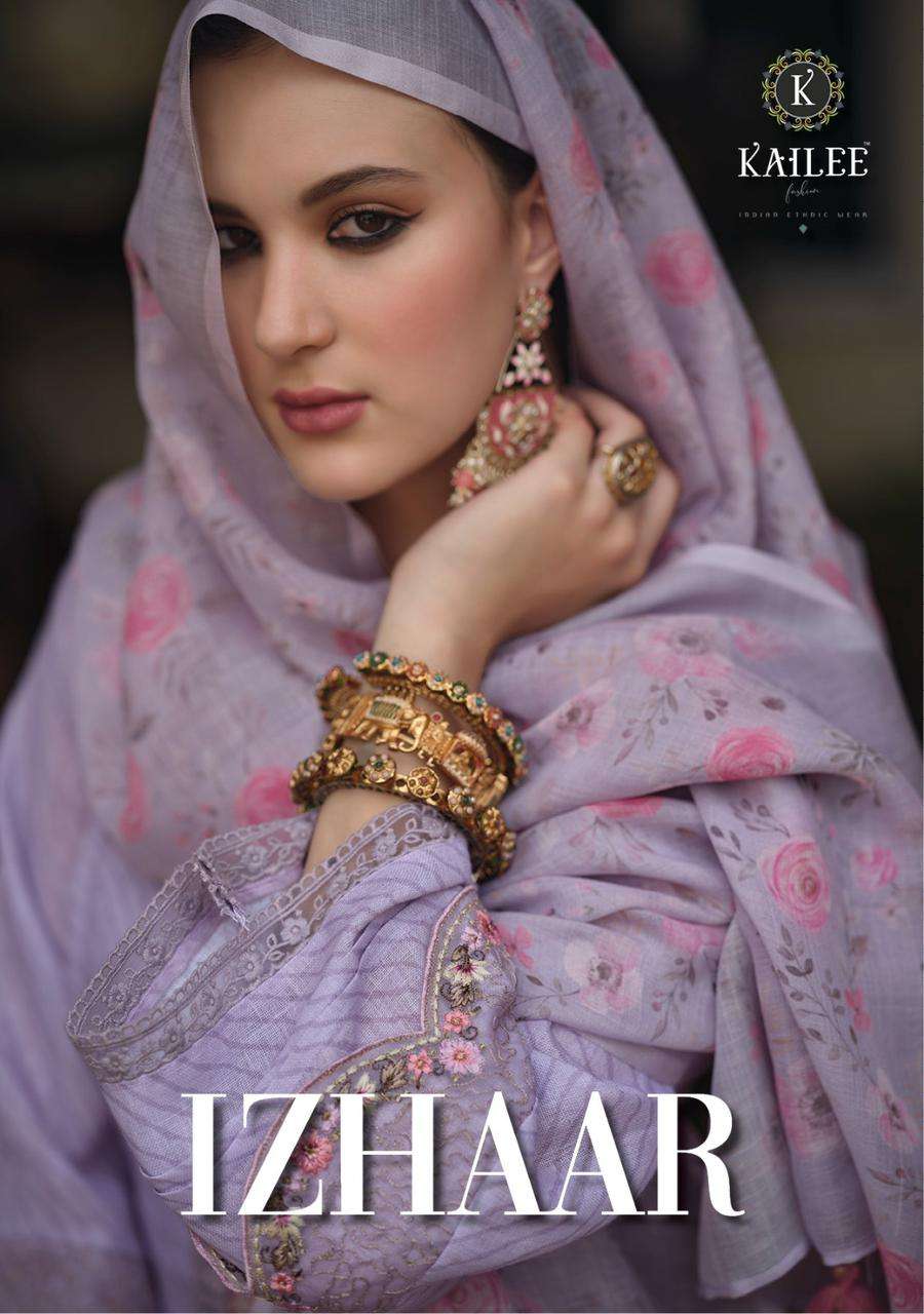 IZHAAR BY KALKI FASHION 10001 TO 10006 SERIES LINEN COTTON STITCHED DRESSES