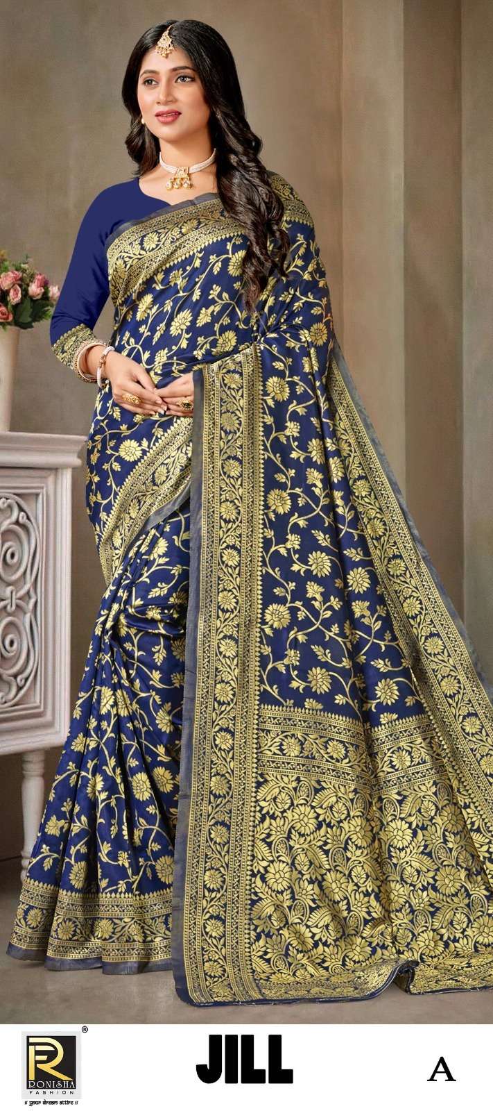 JILL BY RONISHA FASHION DESIGNER FANCY BANARASI SILK SAREES