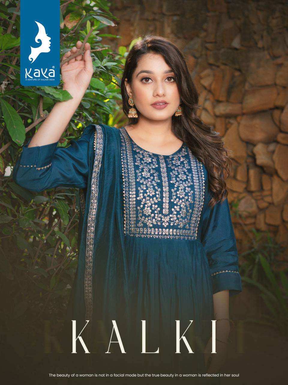 KALKI BY KAYA 01 TO 08 SERIES DESIGNER ROMAN SILK PRINTED DRESSES