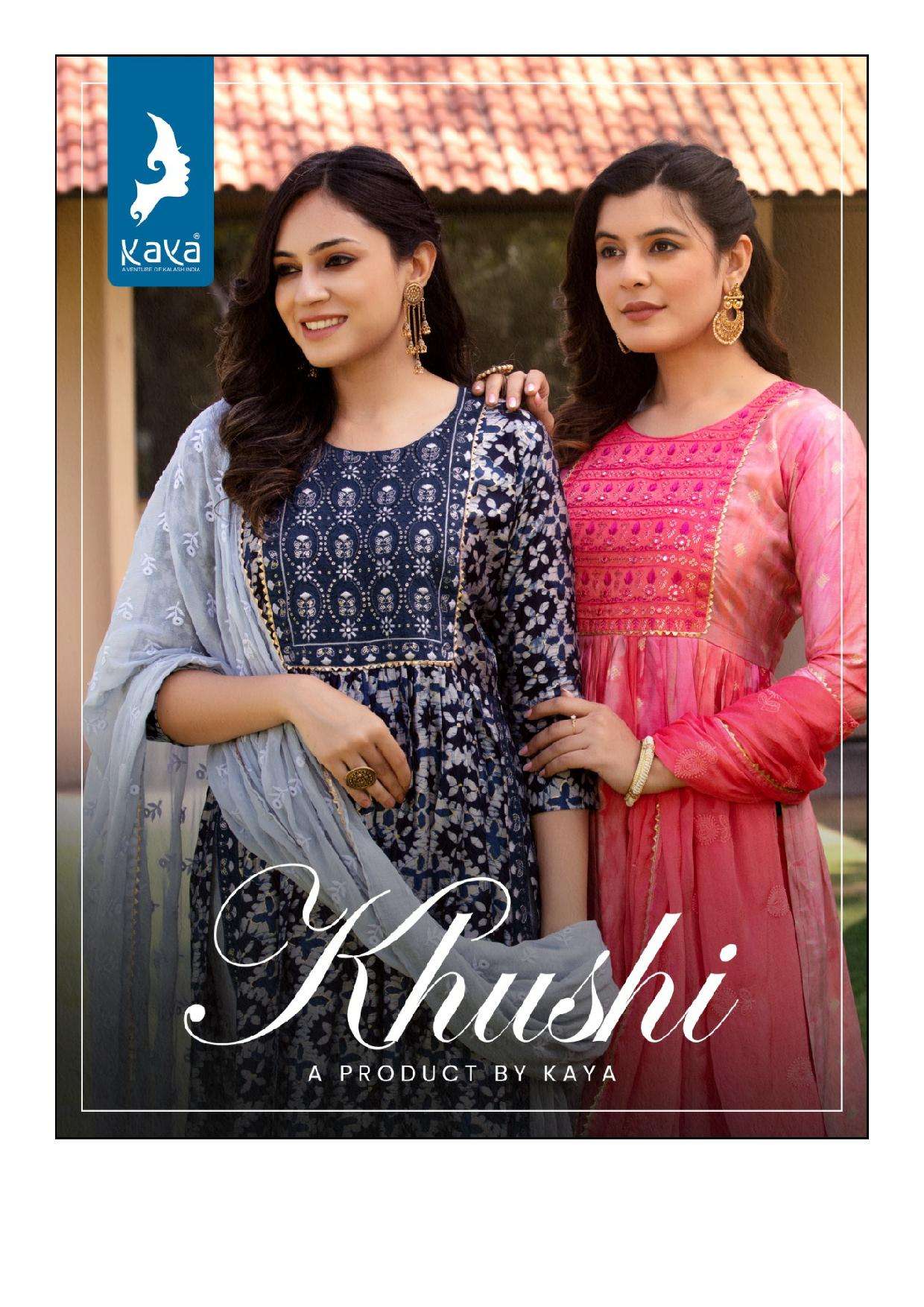 KHUSHI BY KAYA 01 TO 08 SERIES DESIGNER MODAL PRINTED DRESSES