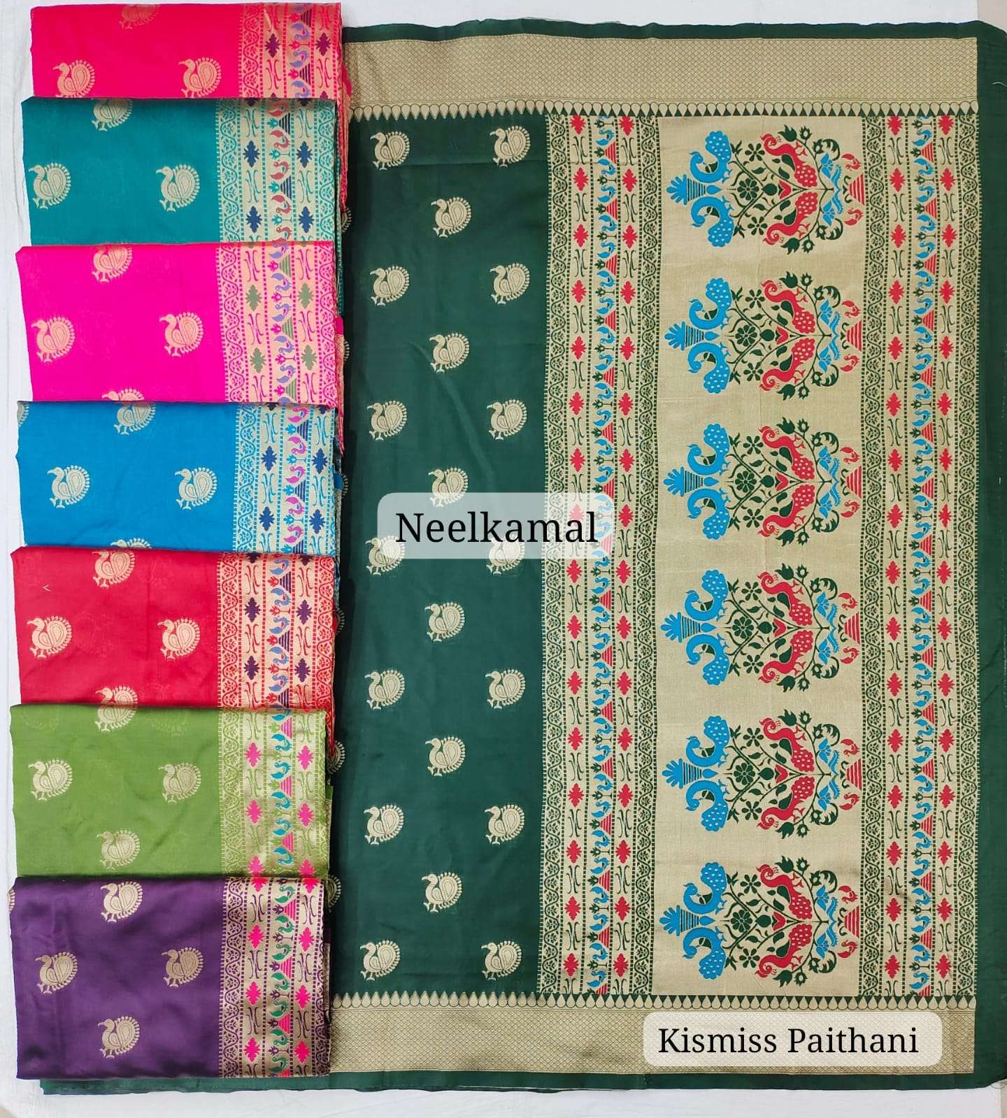 KISMISS PAITHANI BY NEELKAMAL SAREES INDIAN LATEST DESIGNER SILK SAREES