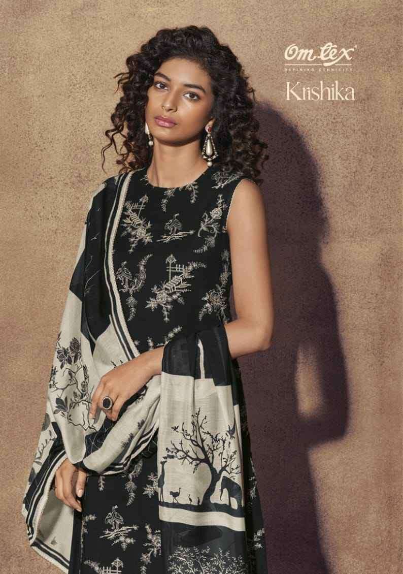 KRISHIKA BY OMTEX SOLE COTTON LINEN DIGITAL PRINT WITH EMROIDERY DRESSES