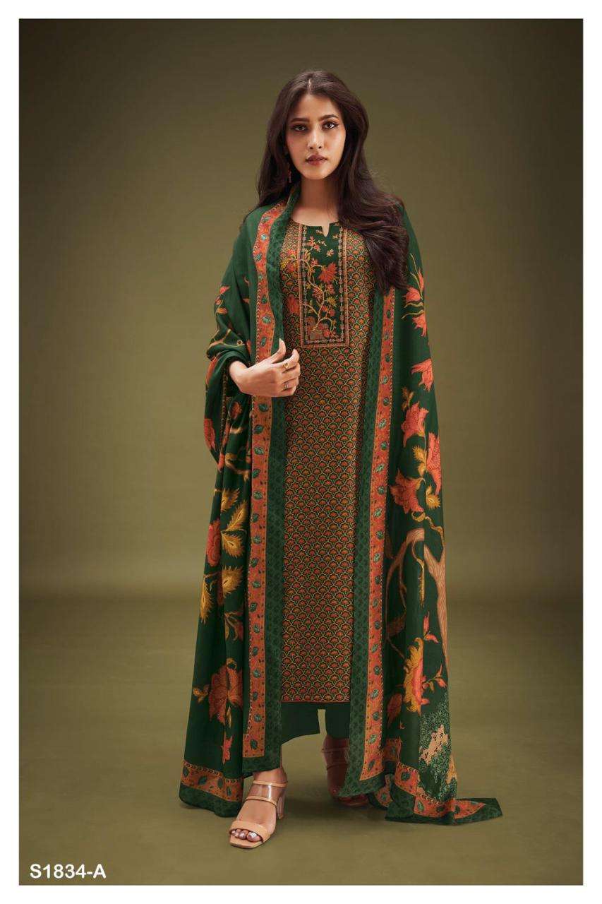 LIBNI 1834 BY GANGA FASHIONS PREMIUM COTTON SILK WORK DRESSES