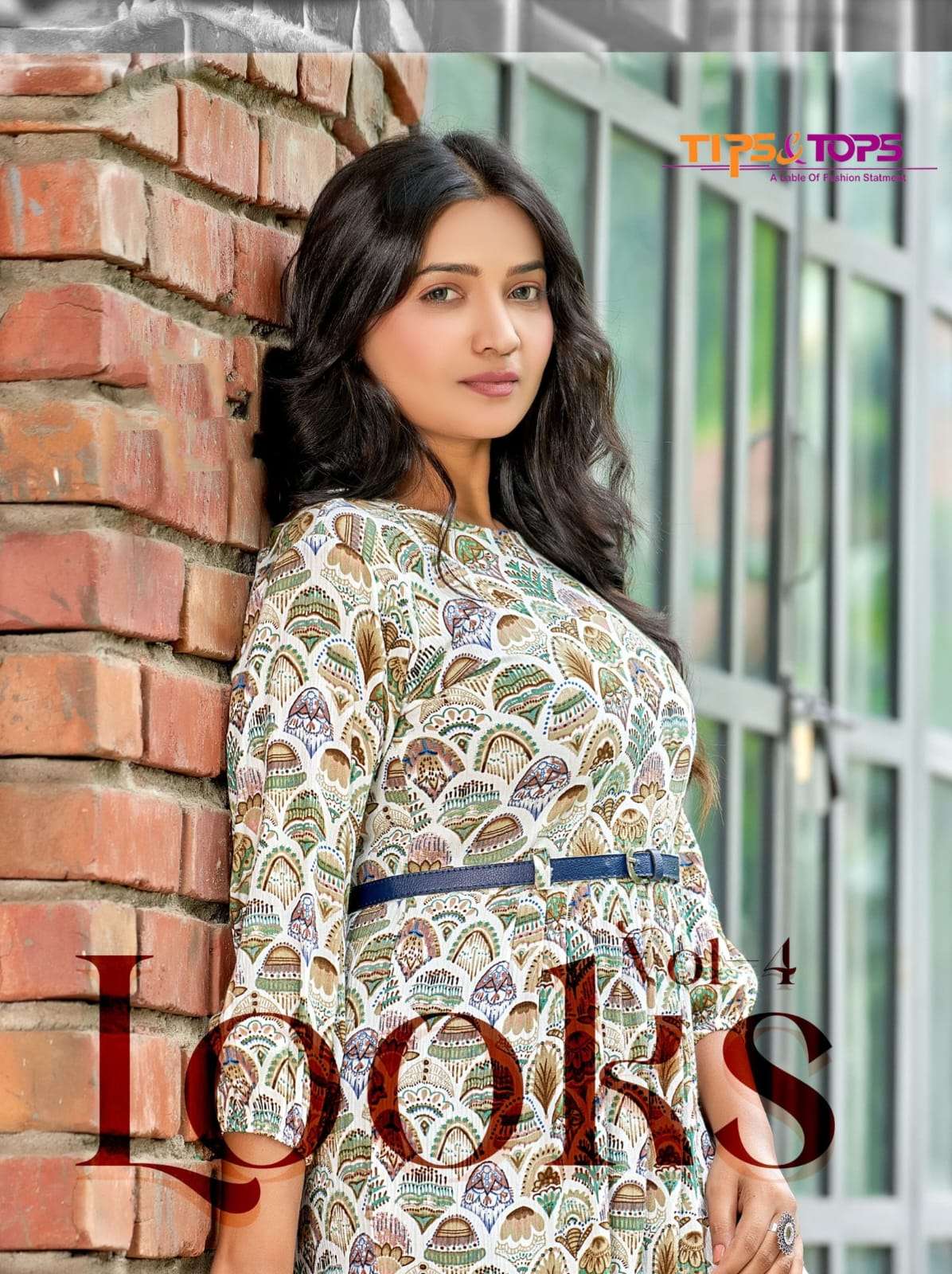 LOOKS VOL-4 BY TIPS & TOPS 101 TO 106 SERIES RAYON FANCY CASUAL KURTIS