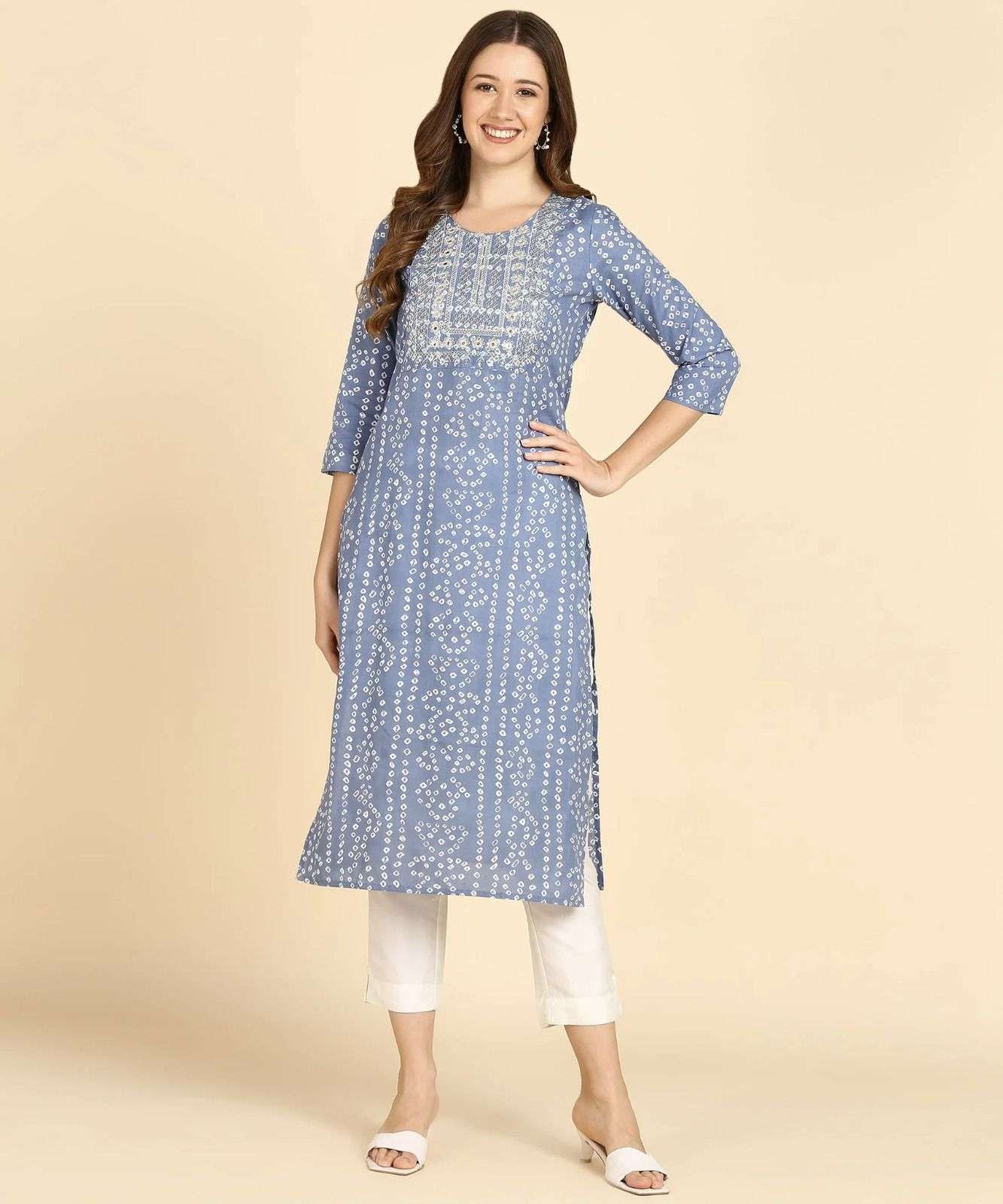 MAISHA VOL-244 BY ASLIWHOLESALE DESIGNER FACNY COTTON KURTI