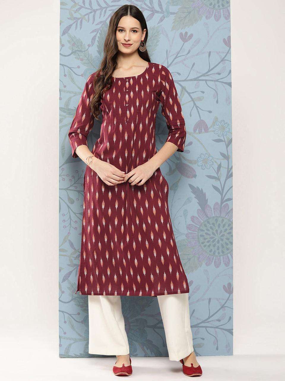 MAISHA VOL-259 BY ASLIWHOLESALE DESIGNER FACNY COTTON KURTI