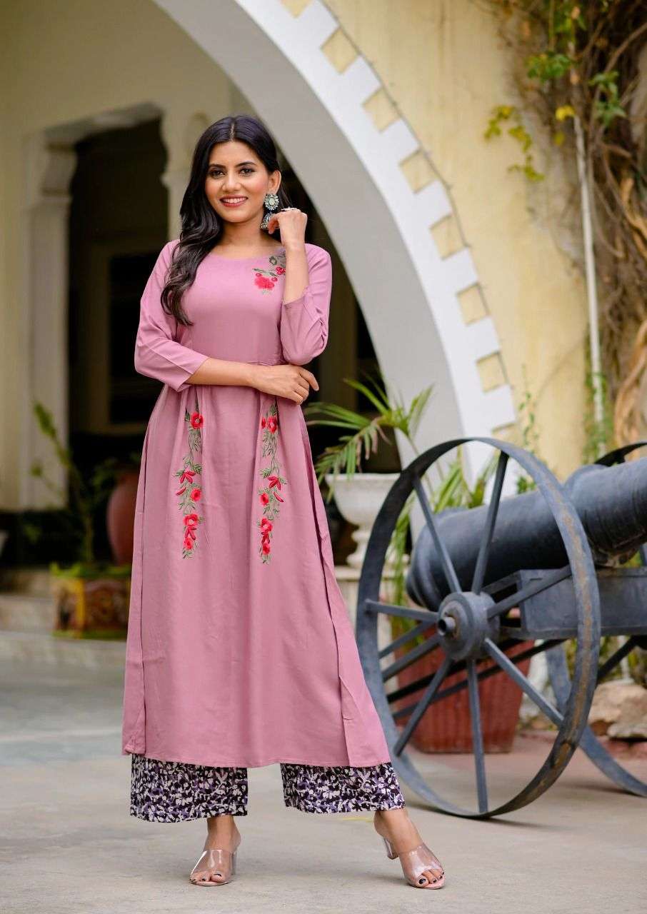 MAISHA VOL-291 BY ASLIWHOLESALE DESIGNER FACNY RAYON KURTI WITH PLAZZO