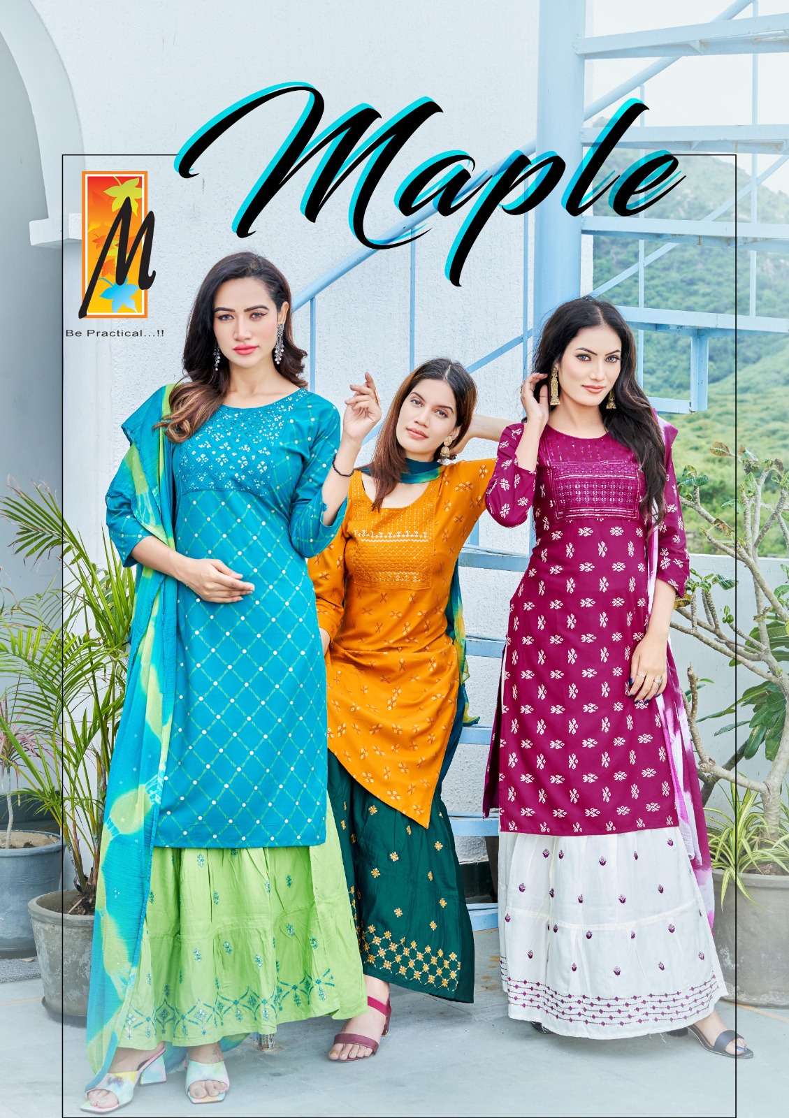 MAPLE BY MASTER 1001 TO 1008 SERIES DESIGNER RAYON PRINT DRESSES