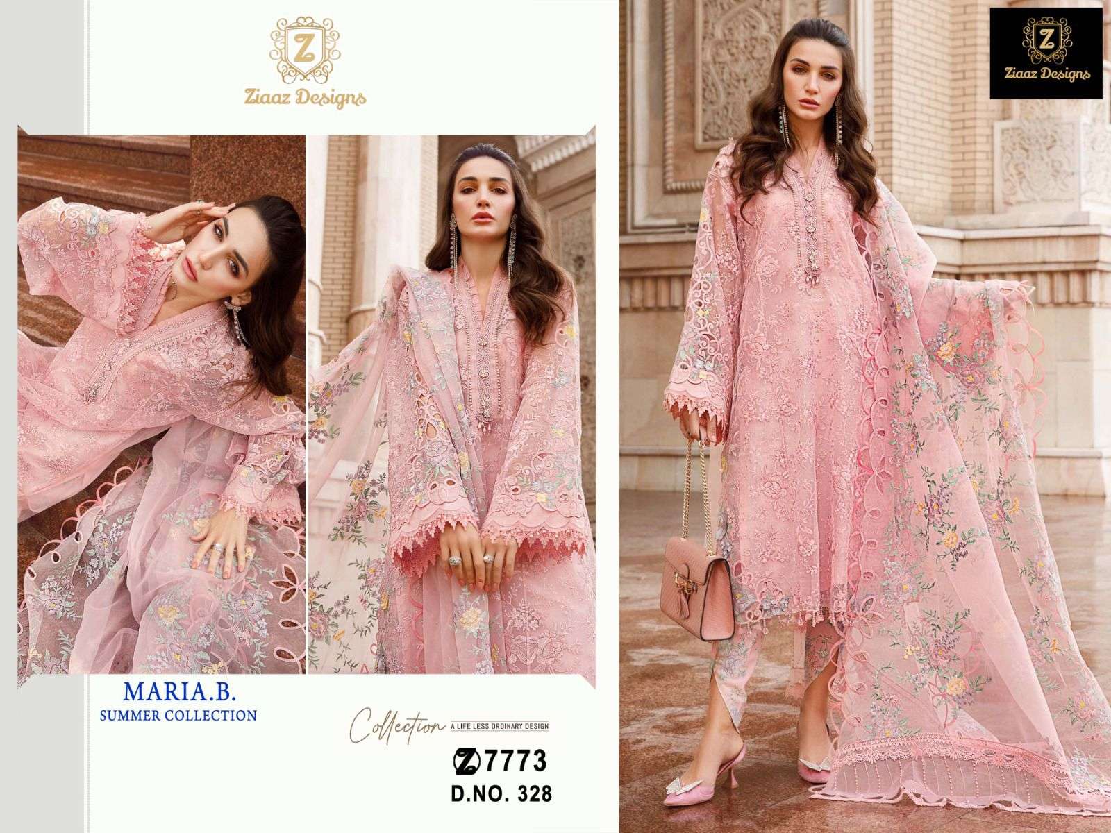 MARIA.B. 328 BY ZIAAZ DESIGNS HEAVY COTTON EMBROIDERY DRESS