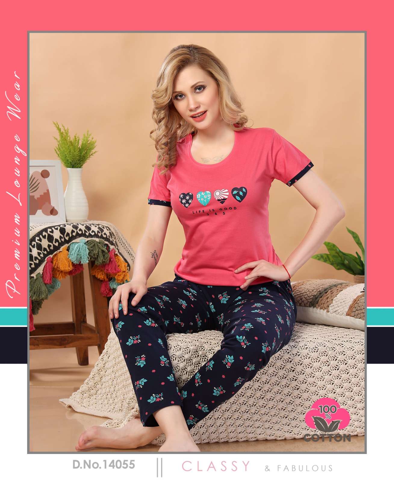 MERMAID VOL-18 BY ASLIWHOLESALE HOSIERY COTTON DESIGNER NIGHT SUITS