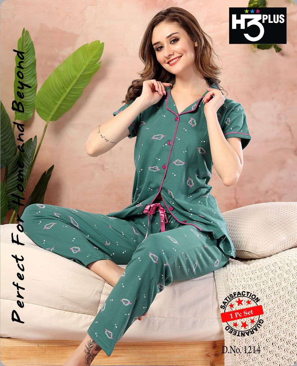 MERMAID VOL-19 BY ASLIWHOLESALE HOSIERY COTTON DESIGNER NIGHT SUITS