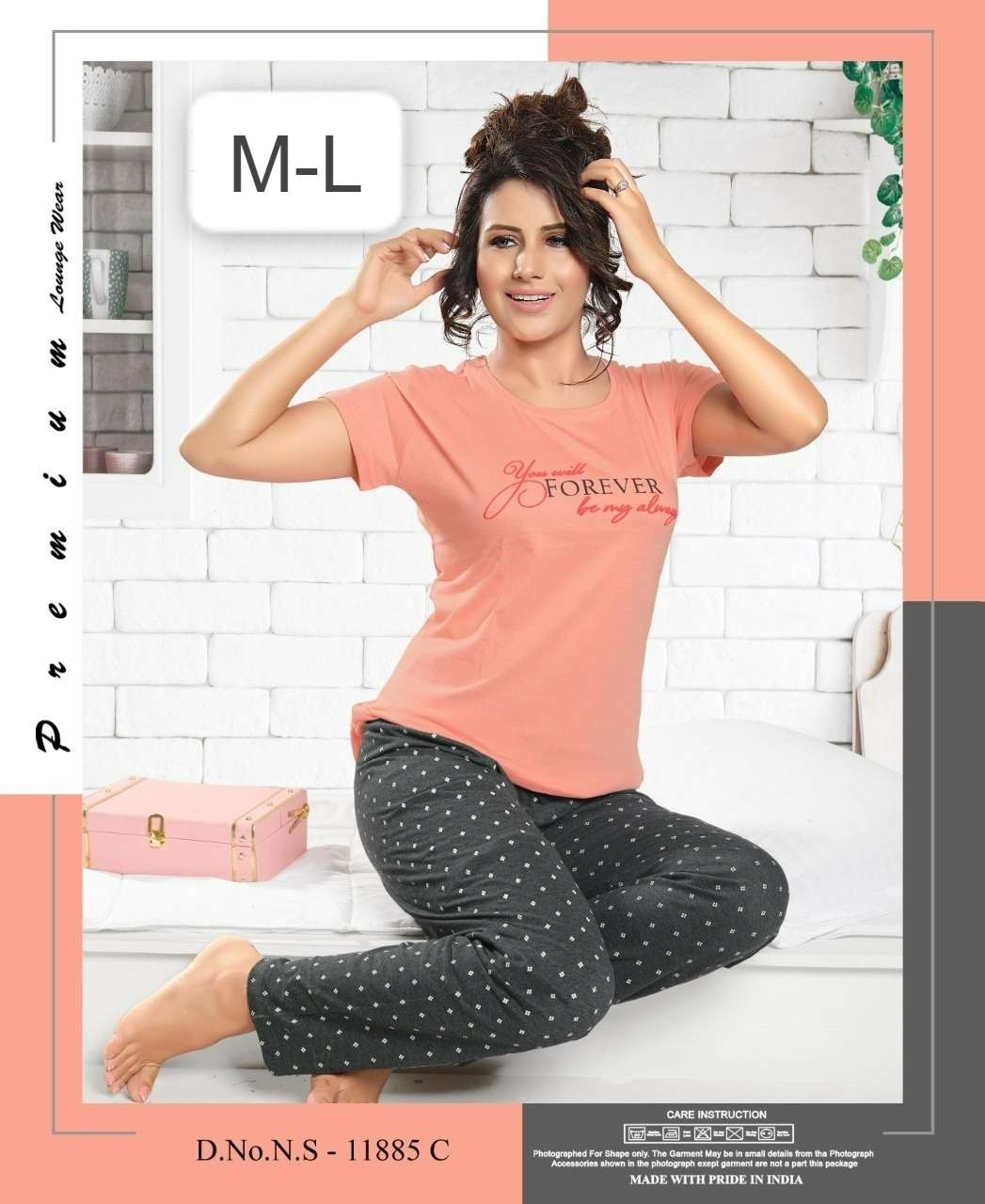 MERMAID VOL-22 BY ASLIWHOLESALE HOSIERY COTTON DESIGNER NIGHT SUITS