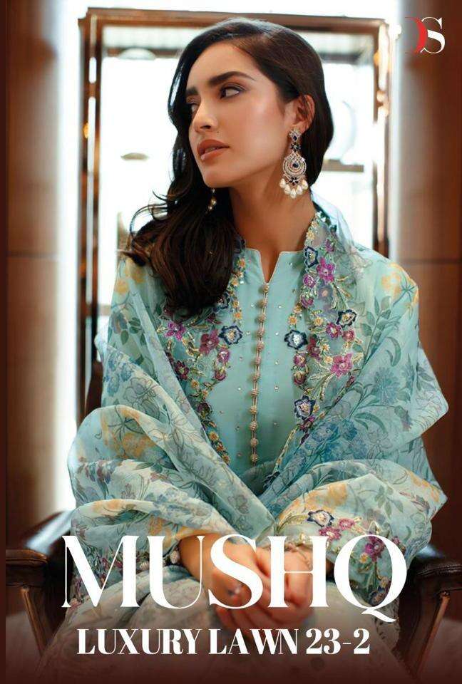 MUSHQ LUXURY LAWN 23-2 BY DEEPSY SUITS 3221 TO 3226 SERIES COTTON DRESSES