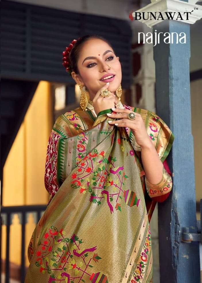 NAJRANA BY BUNAWAT 1001 TO 1006 SERIES PATOLA SILK WORK SAREES