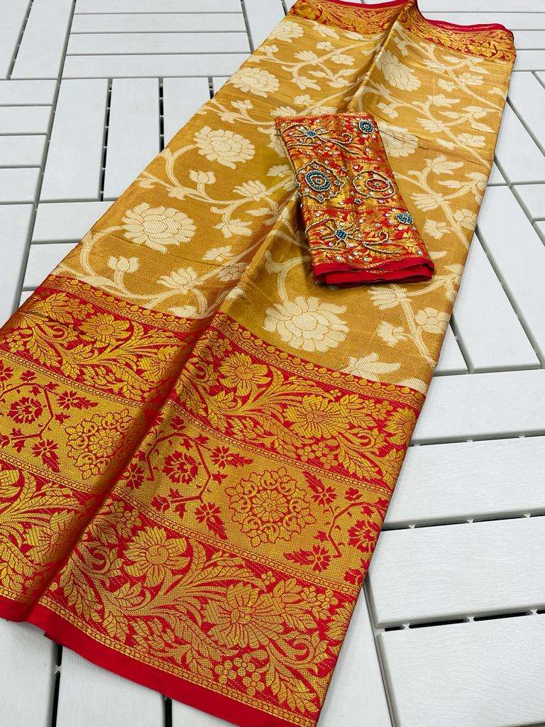 NETRA SILK-4 NEW BY ASLIWHOLESALE DESIGNER TISSUE SOFT SILK SAREES