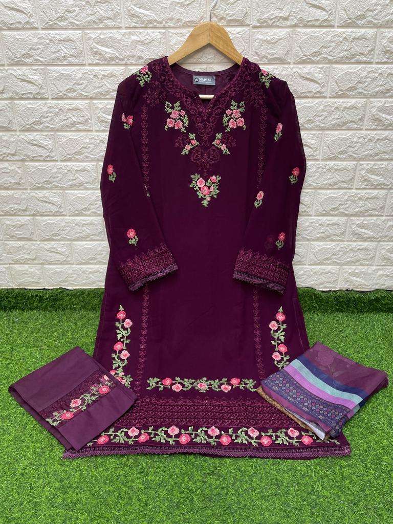 NFS 1068 COLOURS BY NAIMAT FASHION STUDIO PURE FAUX STITCHED PAKISTANI DRESSES