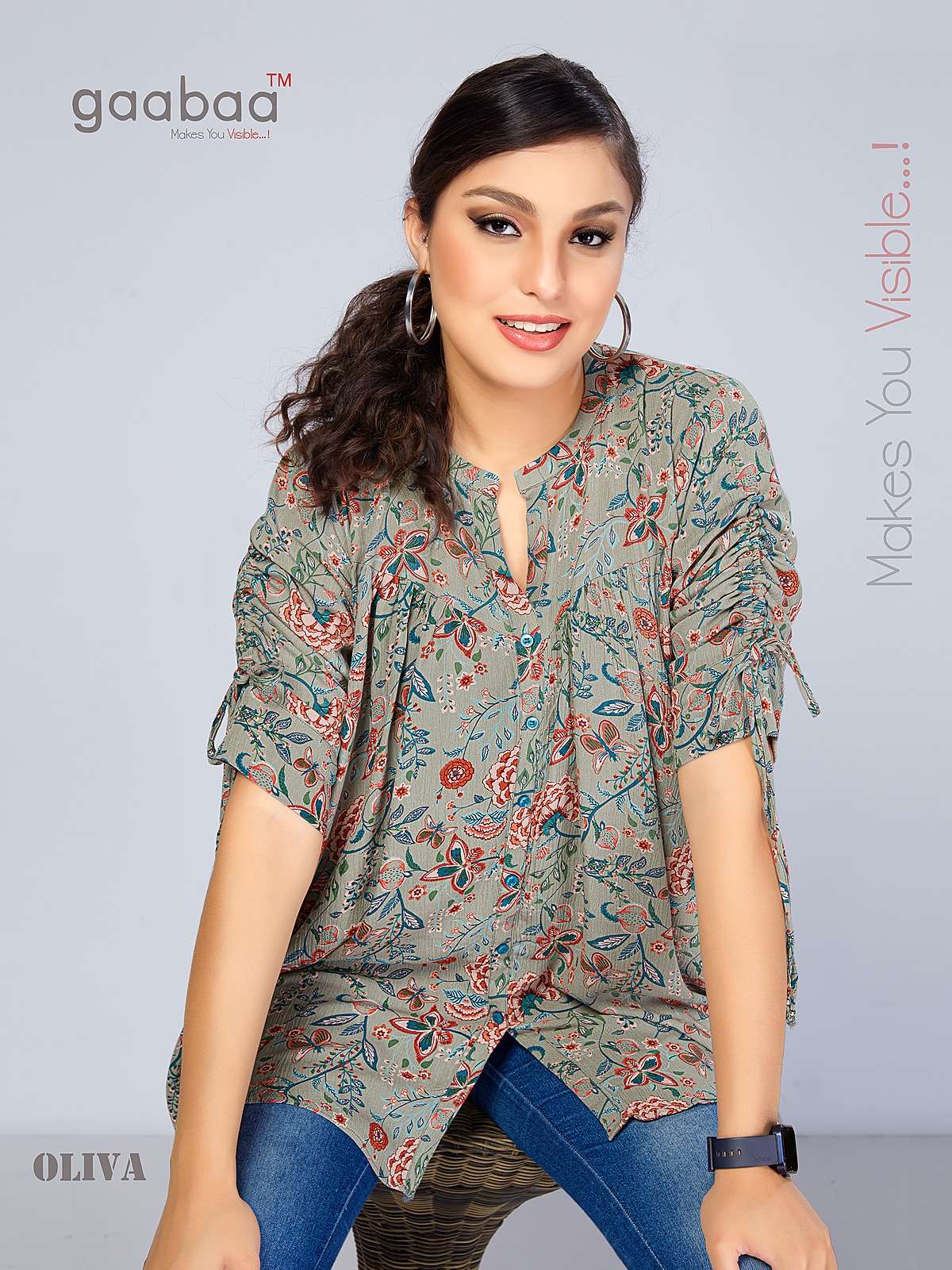 OLIVA BY ASLIWHOLESALE DESIGNER FACNY WRINKLE RAYON PRINT TOPS